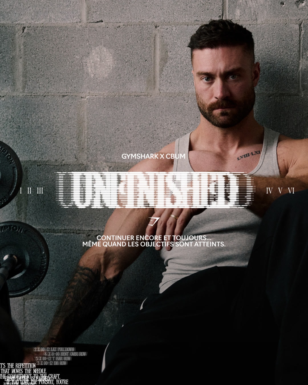 GYMSHARK X CBUM : UNFINISHED