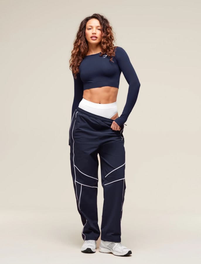 Crop top danse moderne manches longues avec brassière - Femme - noir Crop top danse moderne manches longues avec brassière - Femme - noir